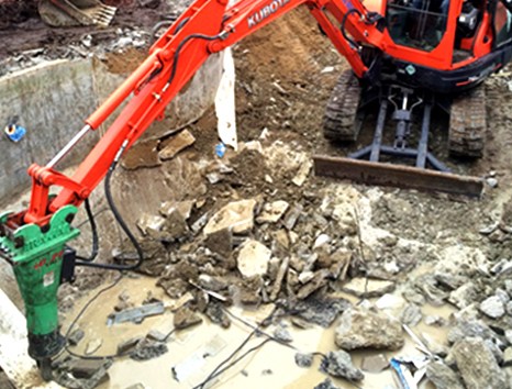 excavation pour Saint-Lambert